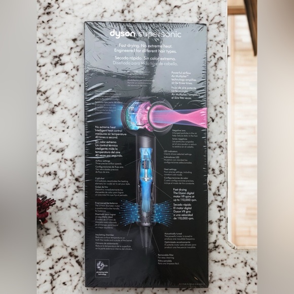 Dyson Supersonic Hair Dryer with Magnetic Attachments (Nickel/Copper) #389920-01 - Picture 4 of 8